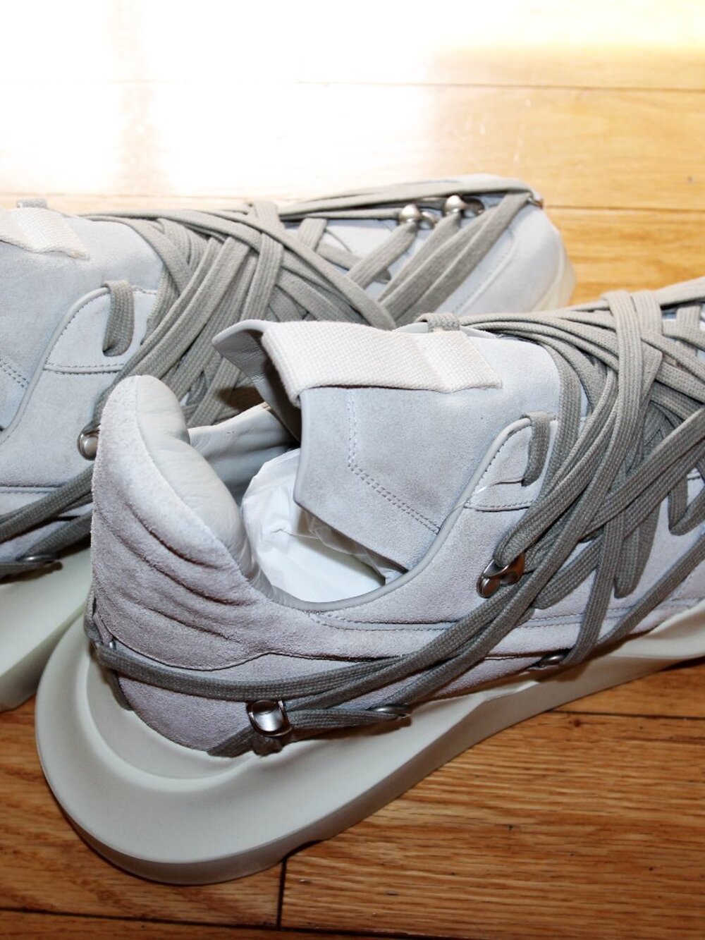 BNWT SS26 RICK OWENS "TEMPLE" MEGALACED GETH RUNNER 45 - Picture 3 of 9